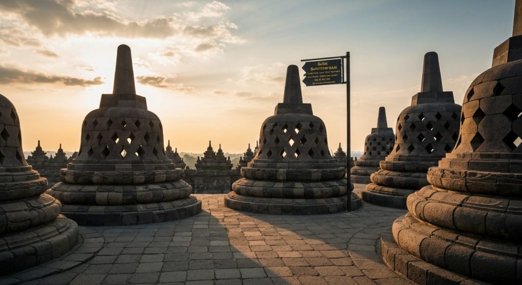 borobudur entrance fee — Photorealistic editorial travel photograph relevant to: The honest, expert-planned authority on
