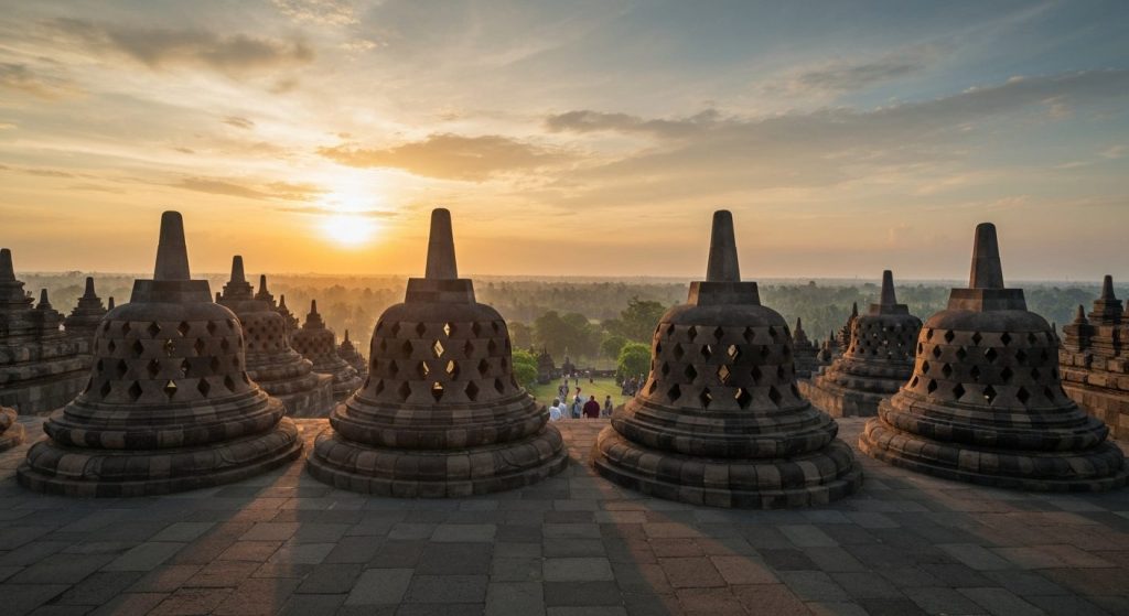 luxury borobudur sunrise private tour — Photorealistic editorial travel photograph relevant to: The honest, expert-plann