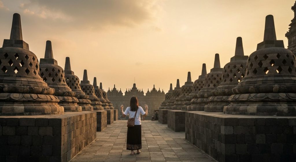 is borobudur sunrise worth it — Photorealistic editorial travel photograph relevant to: The honest, expert-planned autho